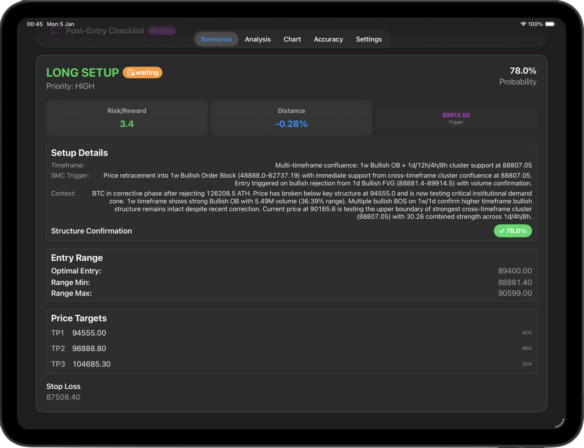 TradingScenarios Analysis